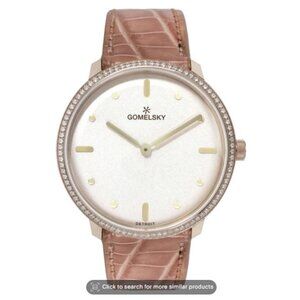 NWT Gomelsky Women's .39 CT TW Diamond Watch with Gold Accents Retail $2000